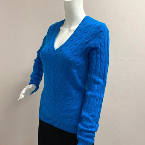 Ralph Lauren Blue Cashmere Sweater - Picture 4 of 7
